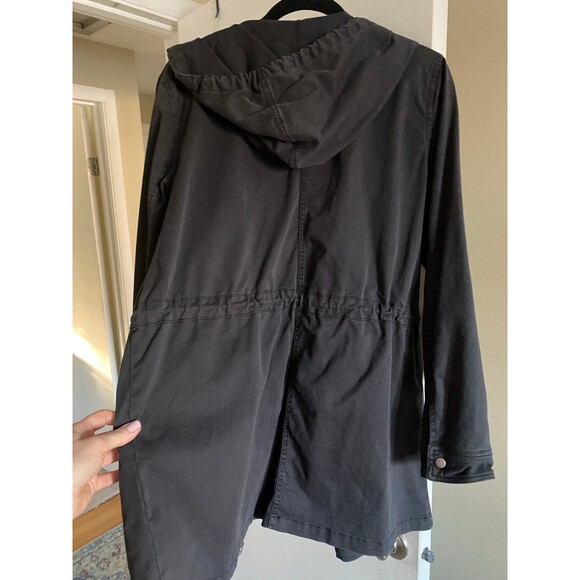 Lucky Brand Black Lyocell Utility Jacket Stretch Medium Fall Spring Womens Coat - Picture 9 of 10